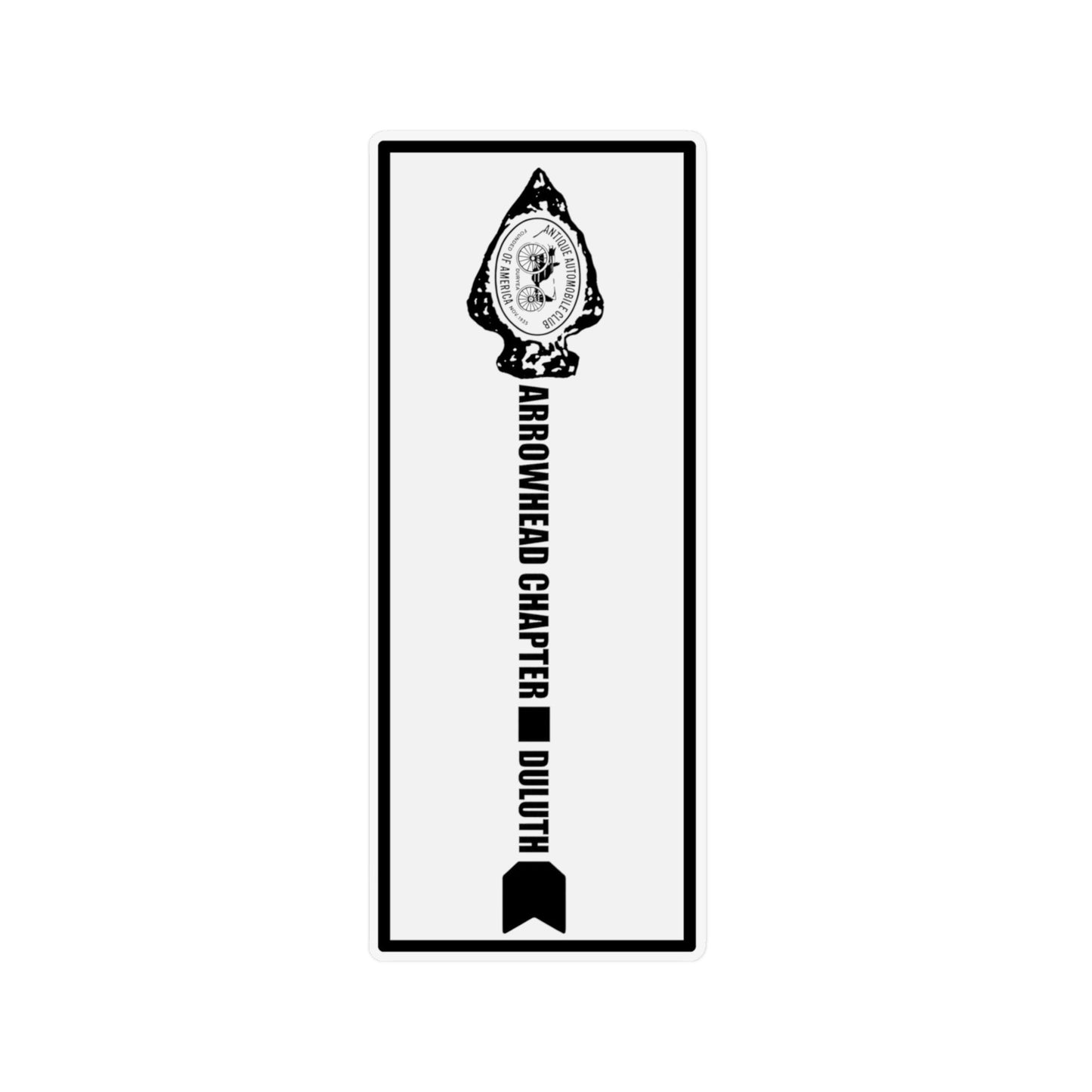 Arrowhead Chapter Duluth Vertical Custom Shape Magnet — Approximately 10" x 24"