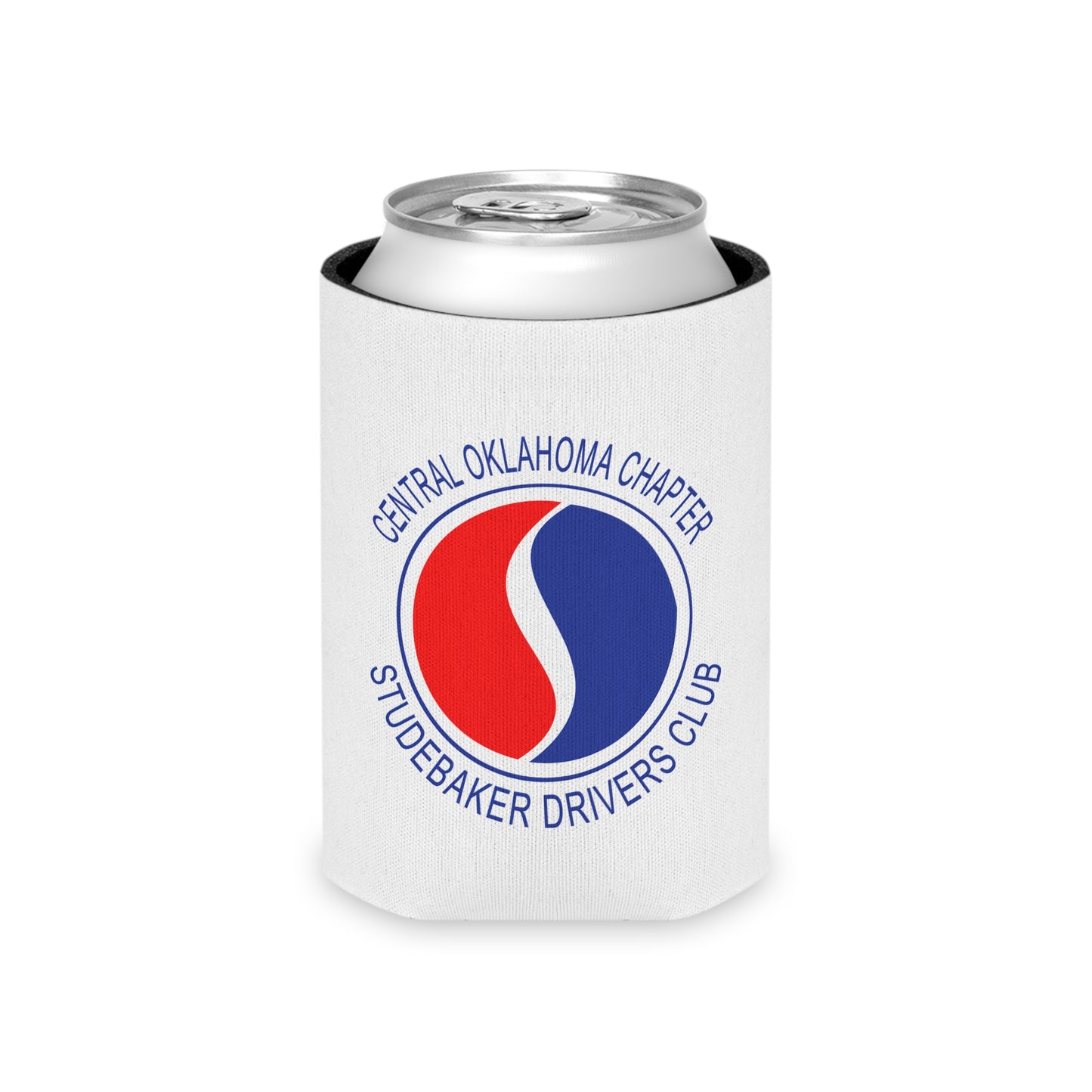 Central Oklahoma Chapter Studebaker Drivers Club Can Cooler - Central Oklahoma Chapter Logo Koozie