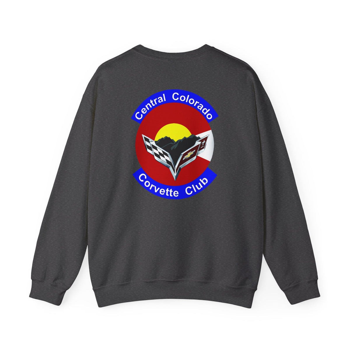 Central Colorado Corvette Club Screen Printed Sweatshirt – Unisex Heavy Blend™ Crewneck Sweatshirt