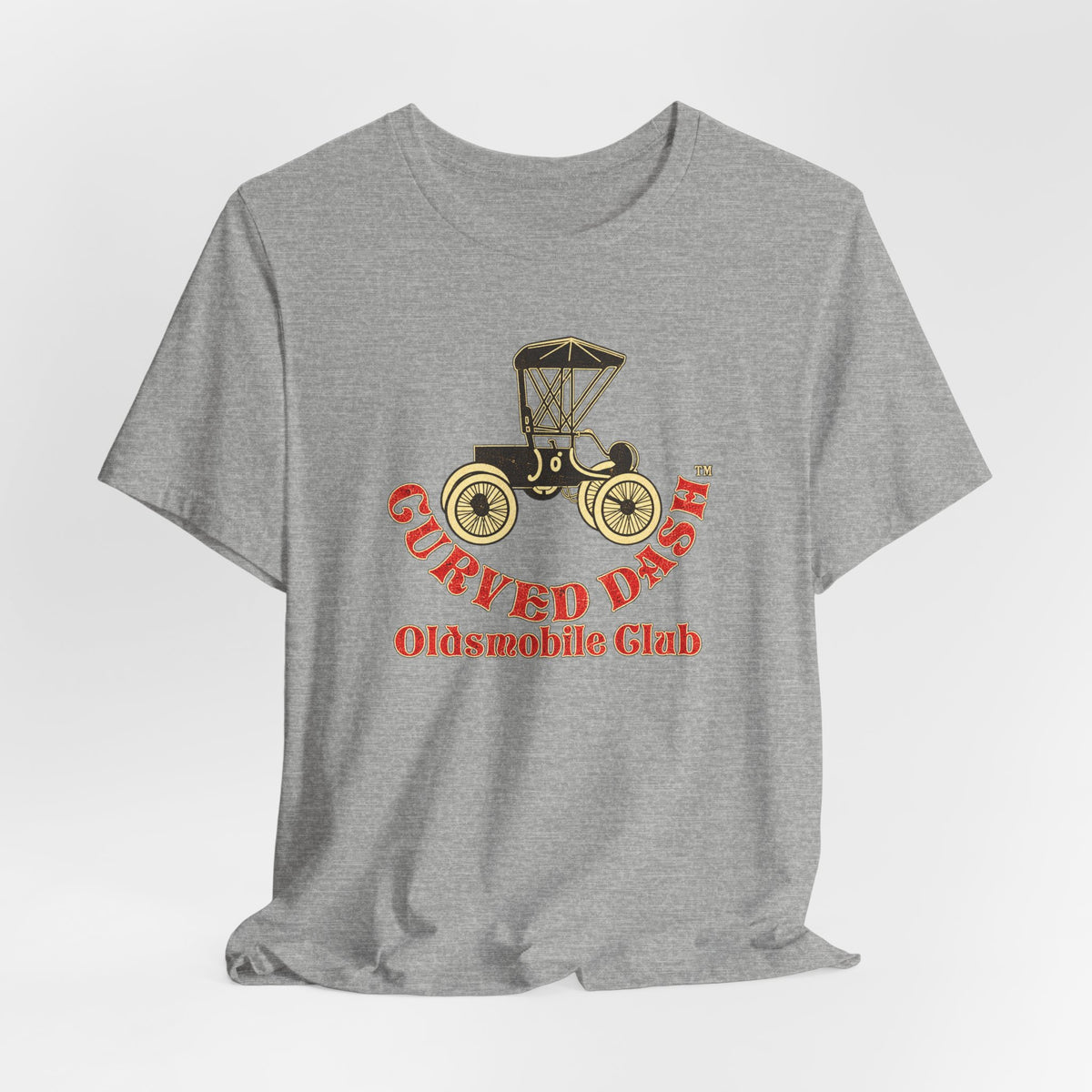 Curved Dash Oldsmobile Club Vintage Car T-Shirt - Unisex Soft Short Sleeve Tee