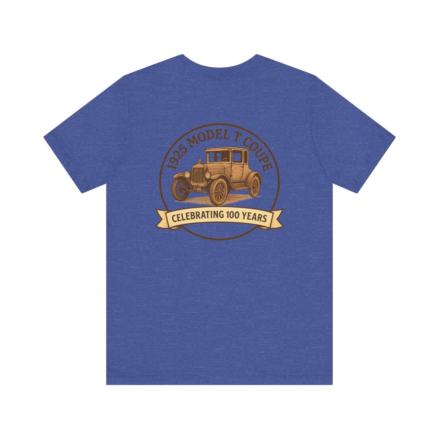1925 Model T Coupe 100th Anniversary Tee (front and back logos) - Unisex Shirt