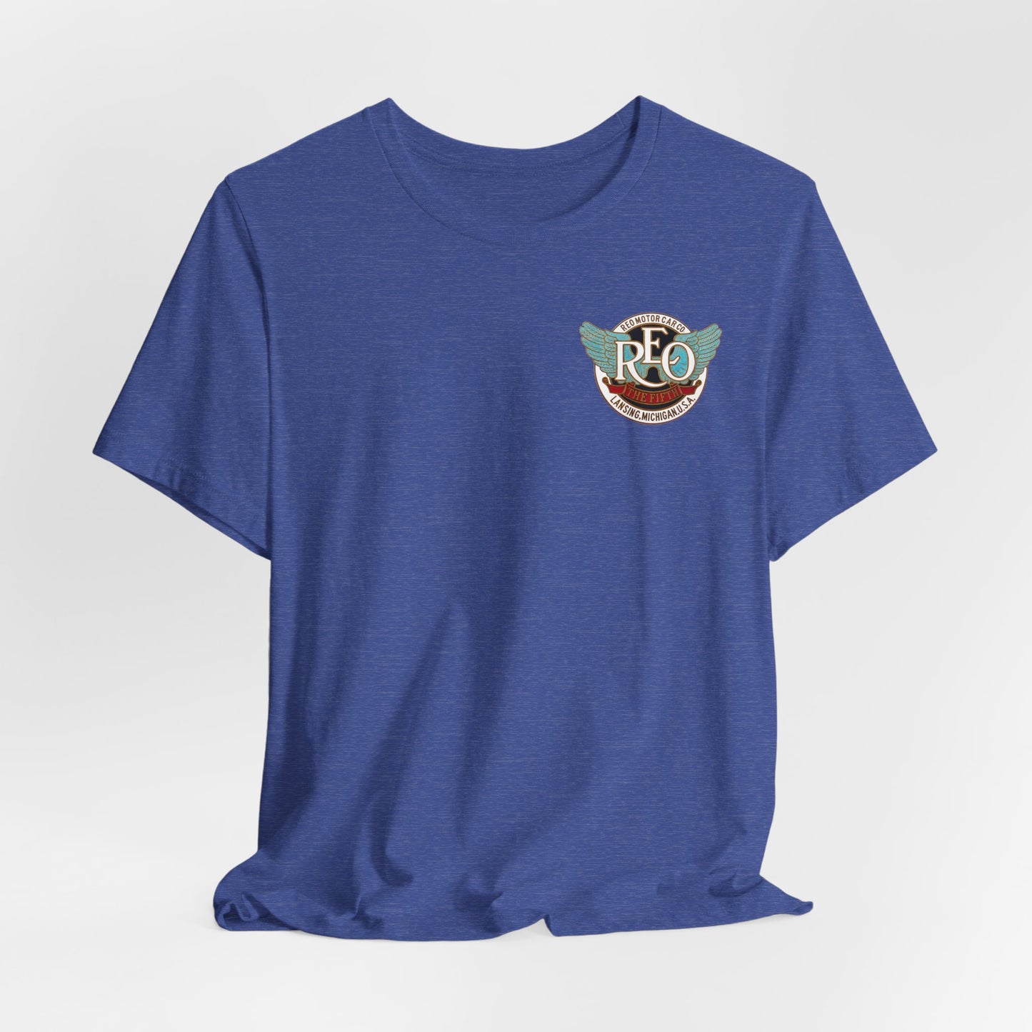 REO The Fifth 1912-1919 Logo T‑Shirt — Vintage REO Chest Emblem Tee
