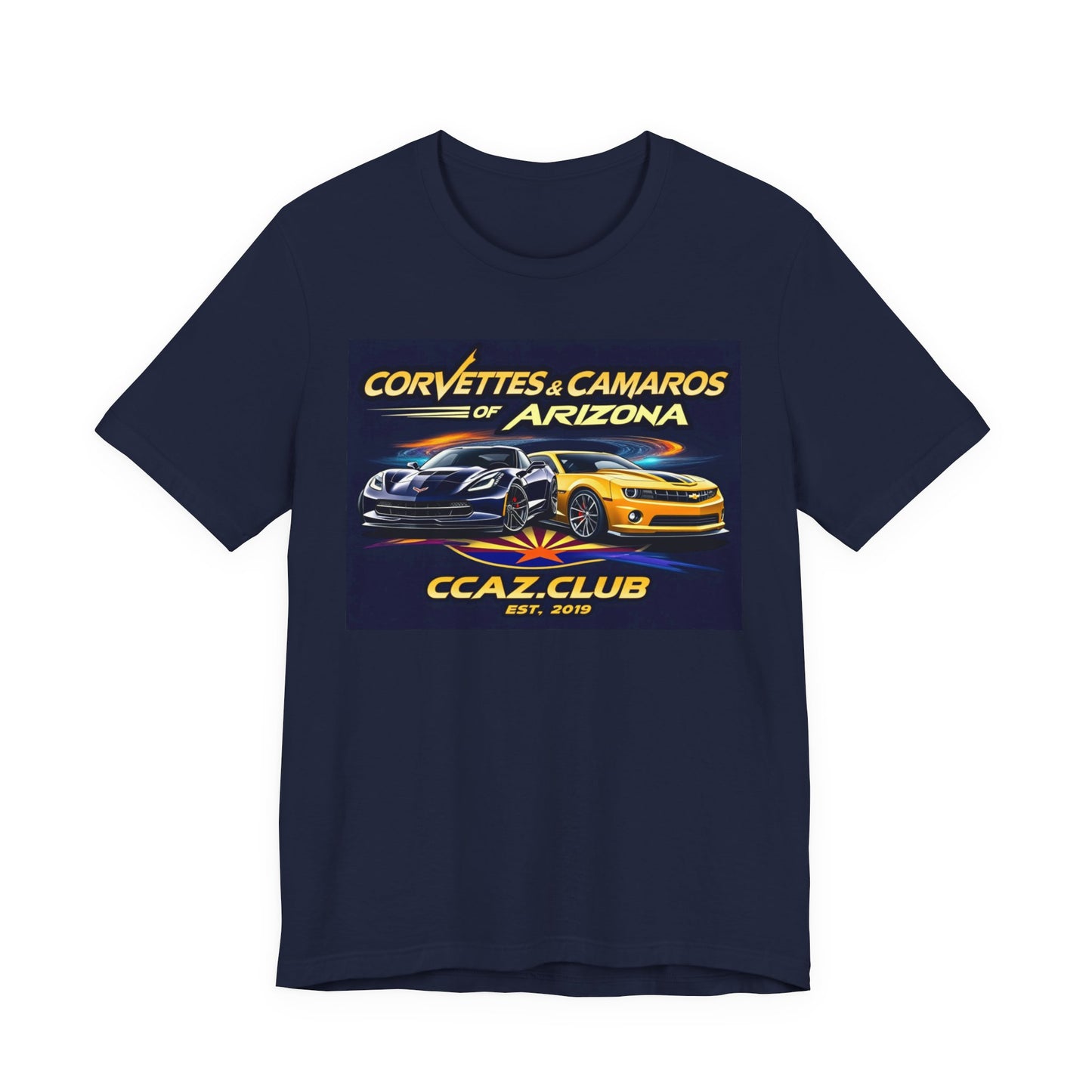 Corvettes & Camaros of Arizona Tee — CCAZ Club Car Show Shirt