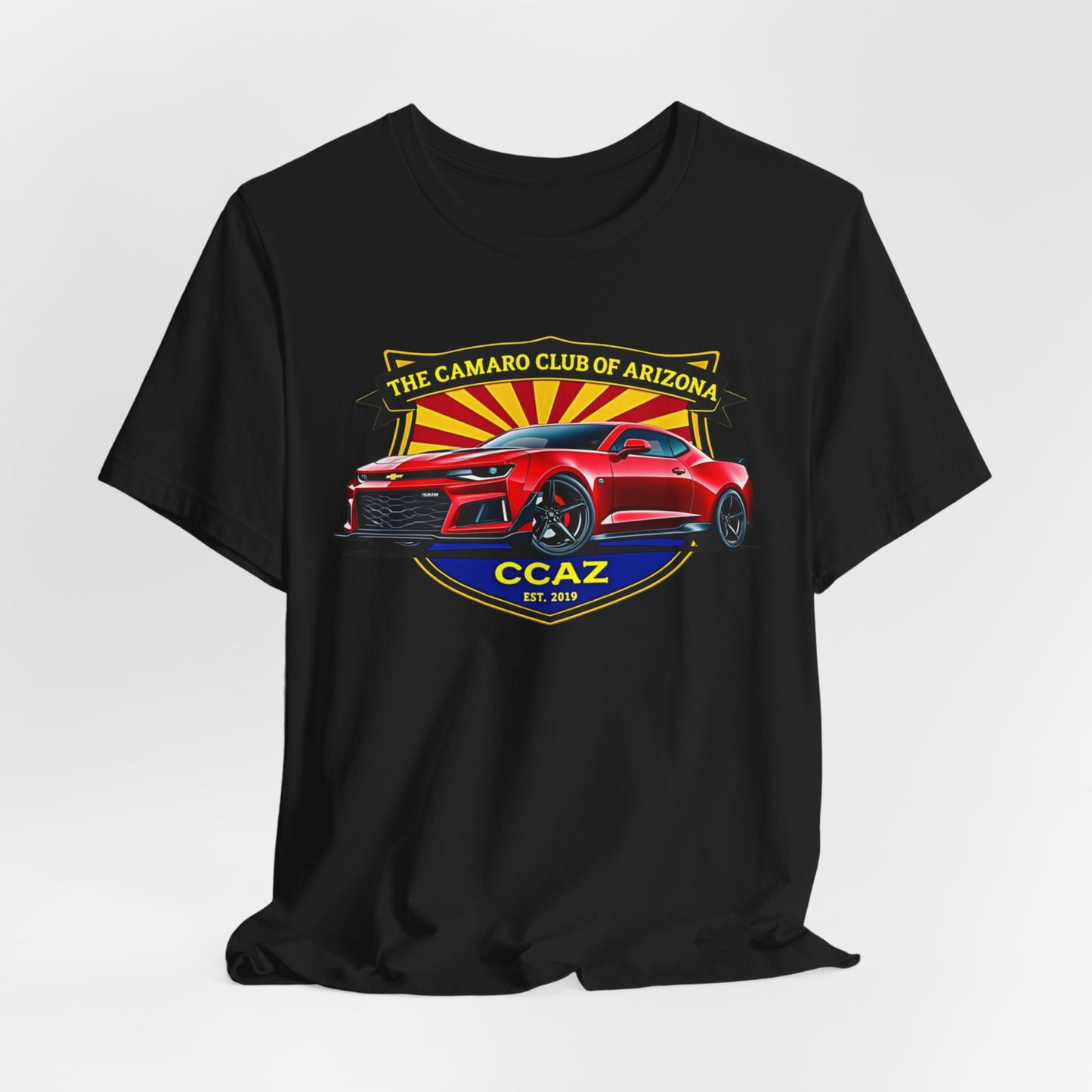 Camaro Club of Arizona T-Shirt – CCAZ Red Camaro Graphic Tee