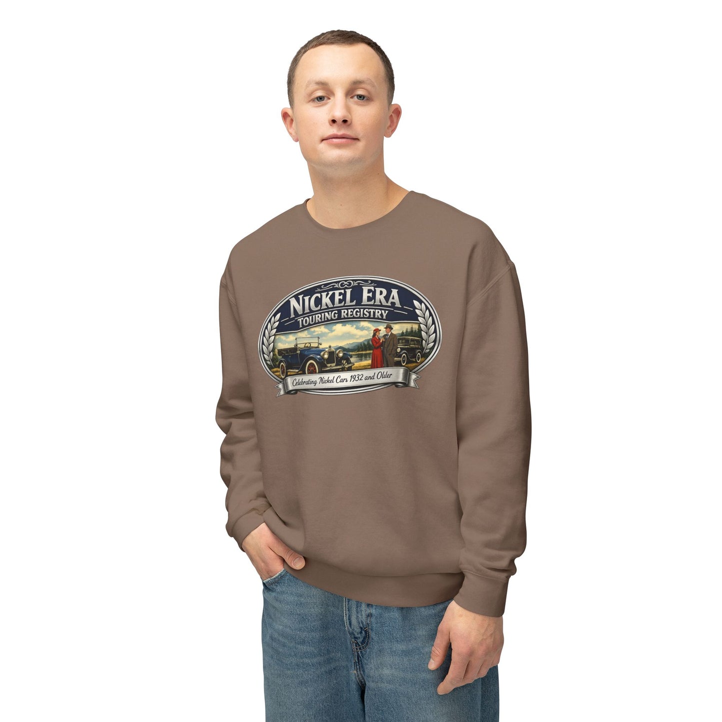 Nickel Era Touring Registry Retro Crewneck Lightweight Sweatshirt