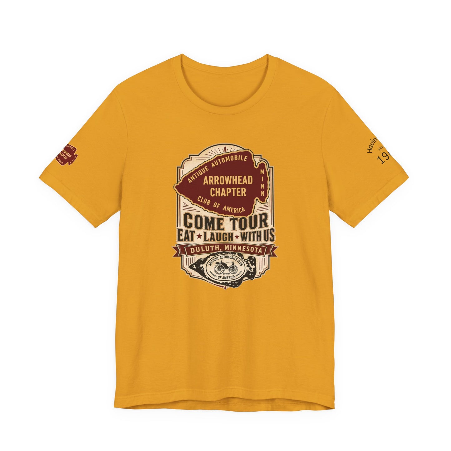 Arrowhead Chapter Tee — "Come Tour, Eat Laugh With Us" Vintage Club Shirt