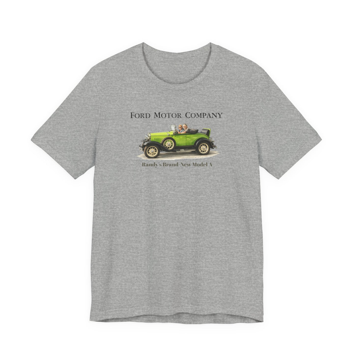 Randy's Brand-New Model A Tee — Classic Antique Car Graphic Shirt