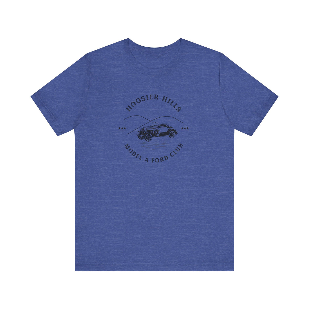Hoosier Hills Model A Ford Club Unisex Jersey Short Sleeve Tee