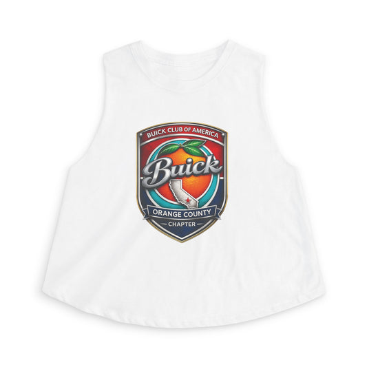 Buick Club Orange County Crop Top – Vintage Car Logo Tank for Enthusiasts