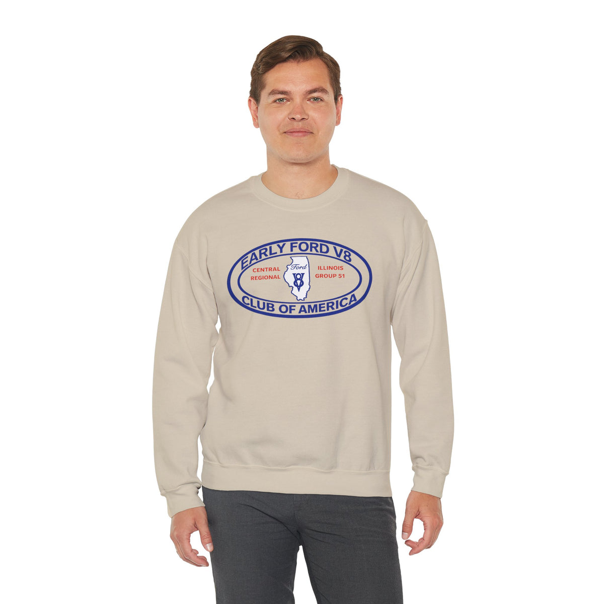 Central Illinois Early Ford V8 Unisex Heavy Blend™ Crewneck Sweatshirt