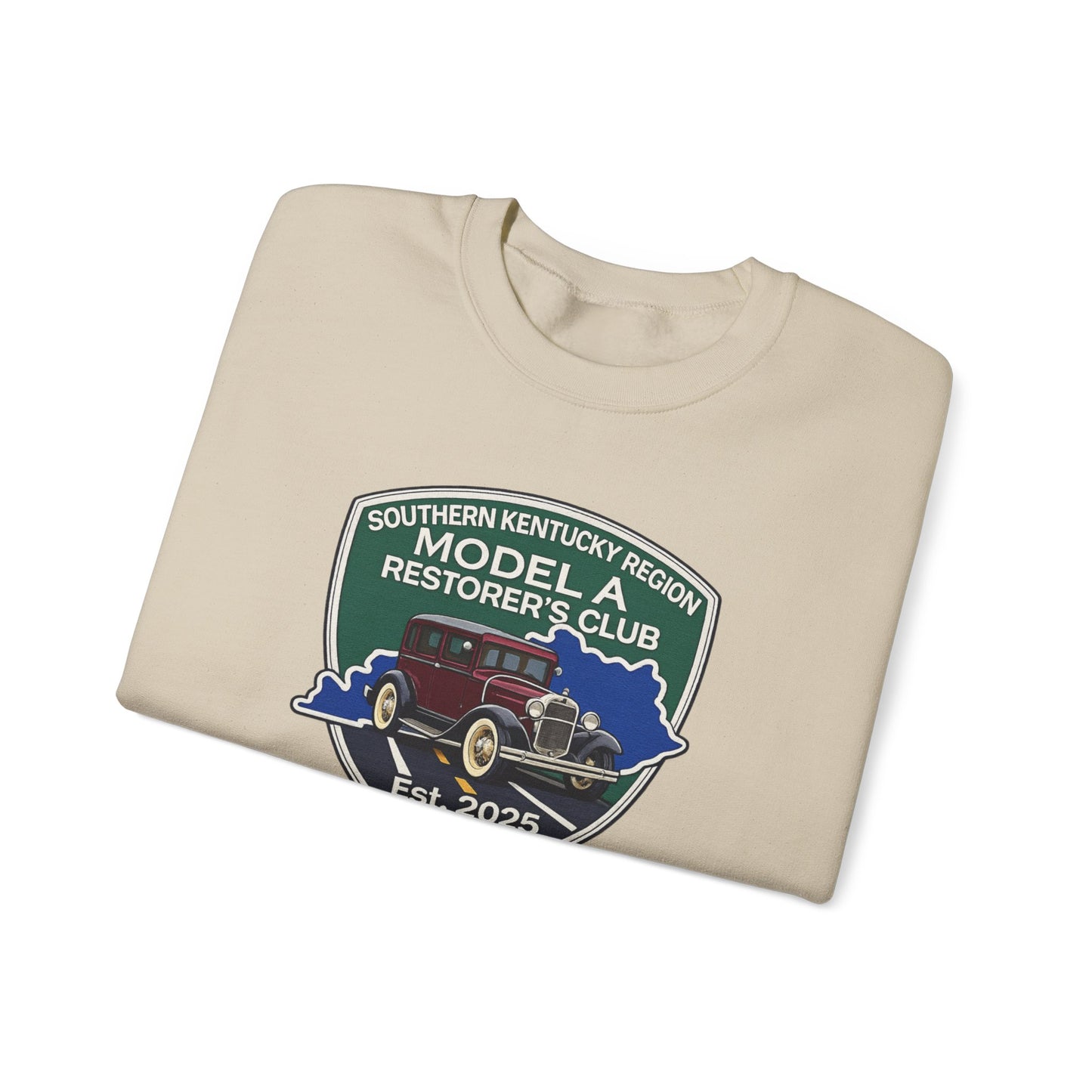 Southern Kentucky Region Model A Restorer's Club Crewneck Sweatshirt — Unisex Heavy Blend™ Gildan Crewneck Sweatshirt