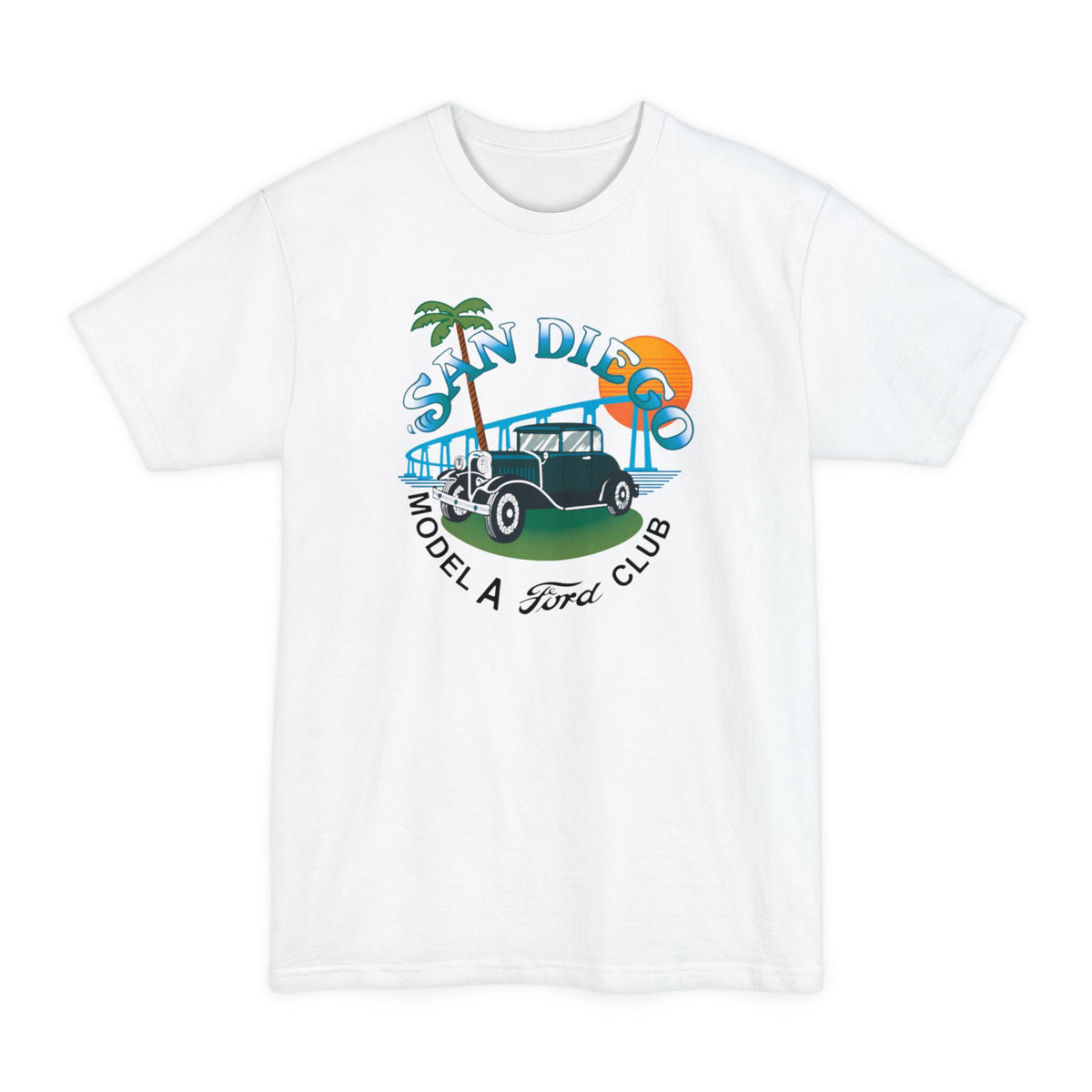 San Diego Model A Ford Club T-Shirt — Unisex Tall Beefy-T® T-Shirt