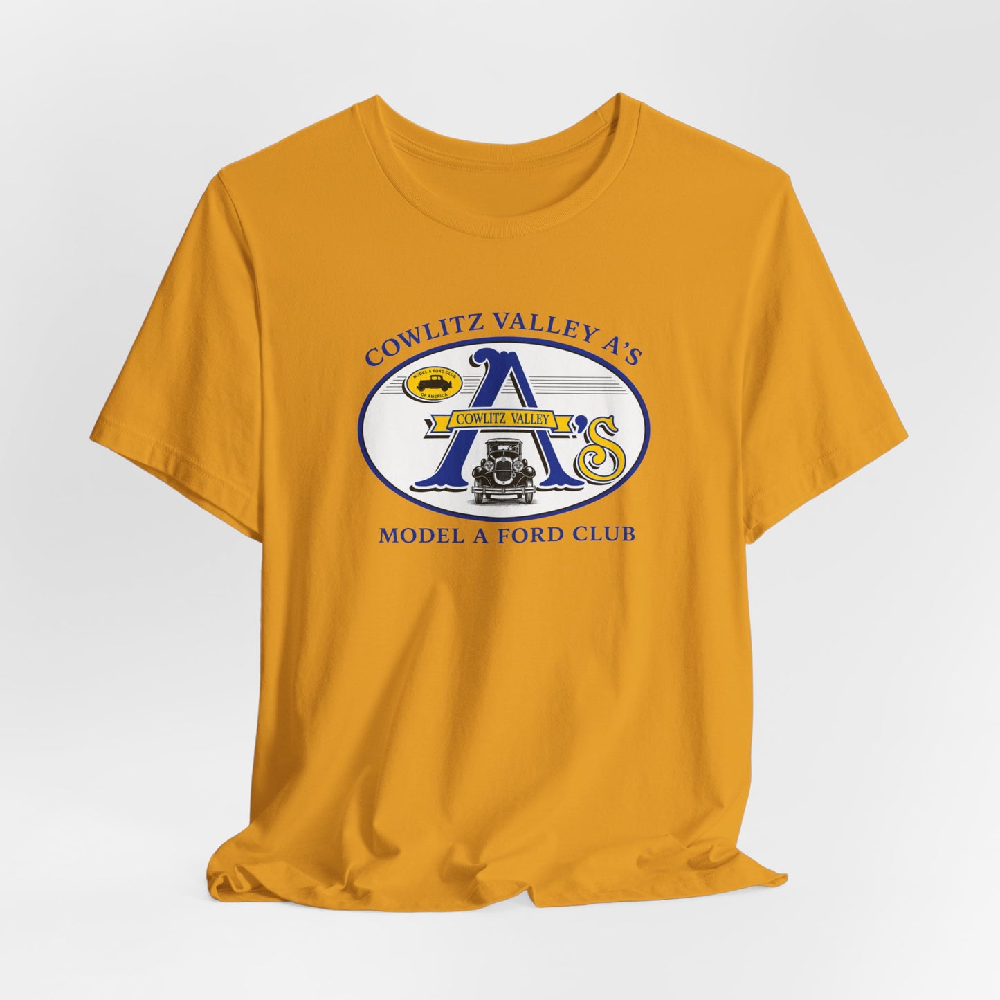 Cowlitz Valley A's Model A Ford Club Tee — Unisex Jersey Short Sleeve Tee