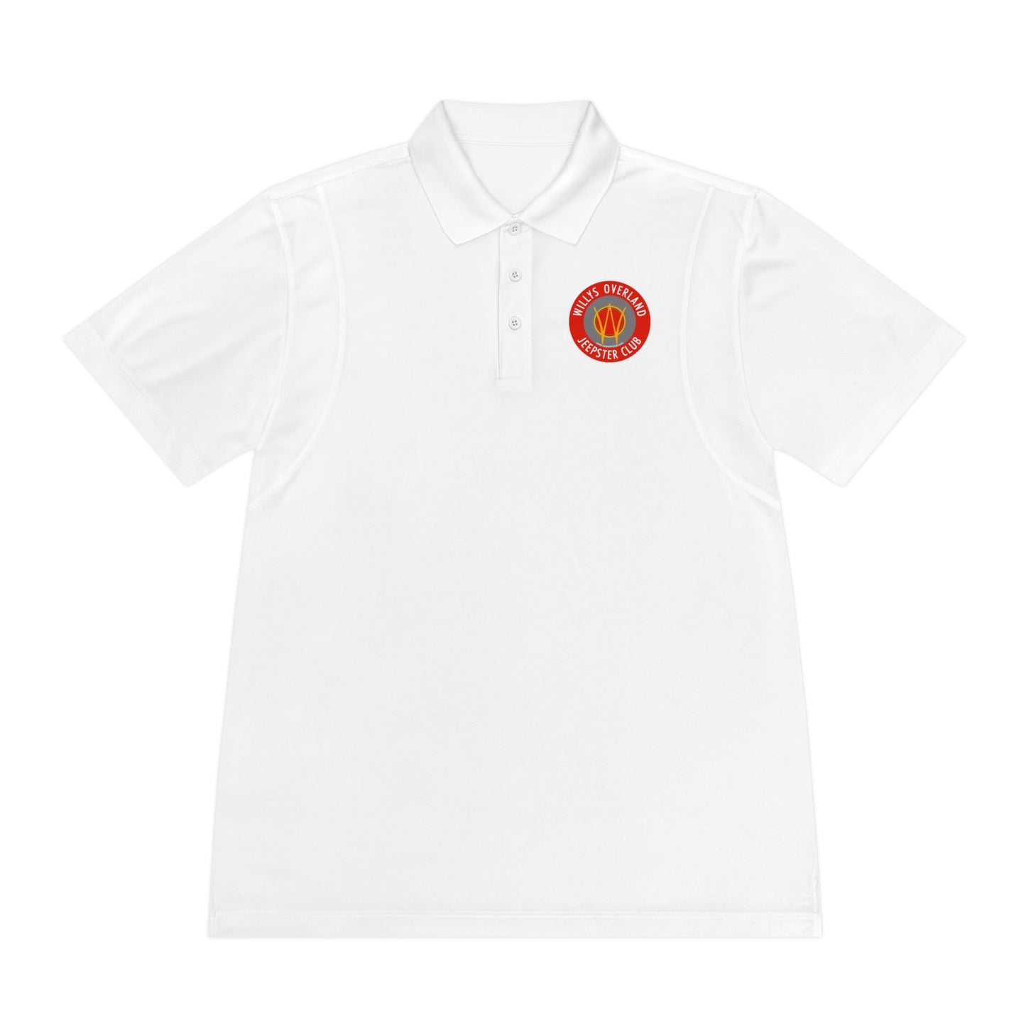 Willys Overland Jeepster Club Polo Shirt — Classic Car Club Printed Logo Polo
