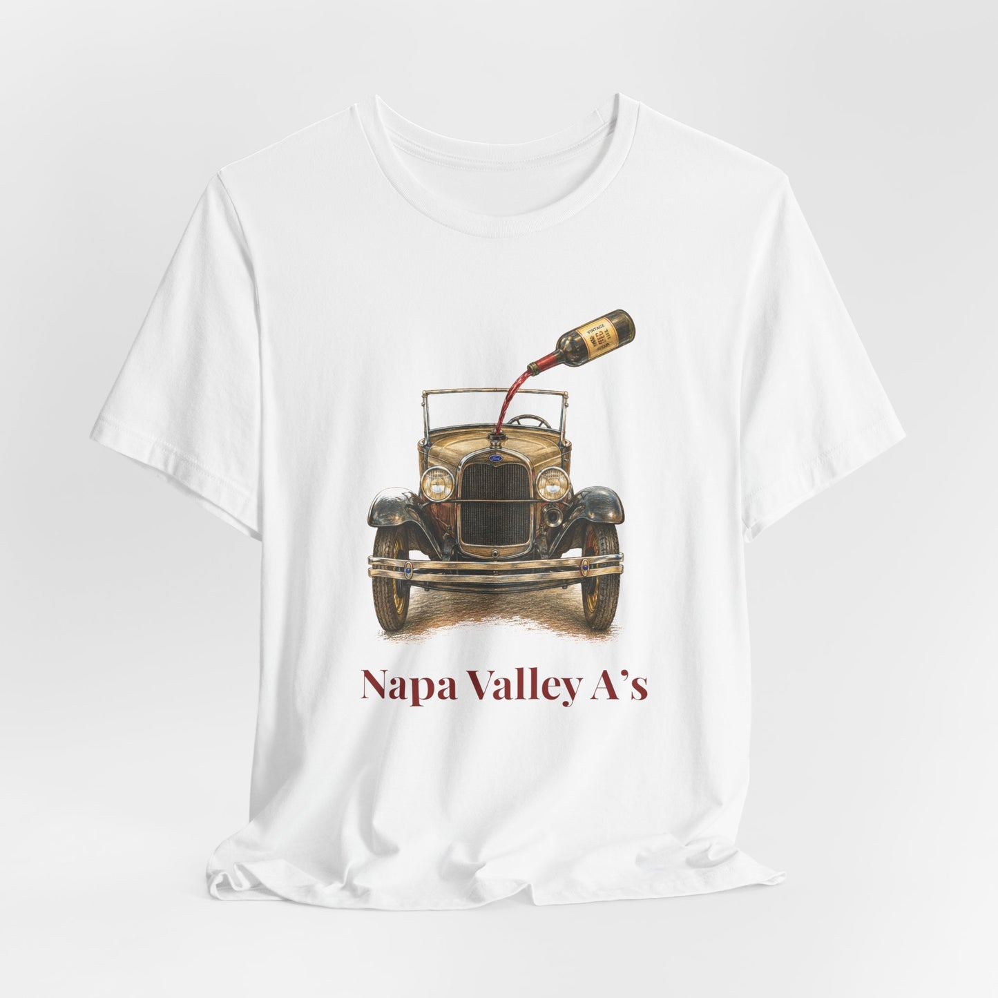 Napa Valley Vintage Car T-Shirt – Wine Pour Graphic Tee