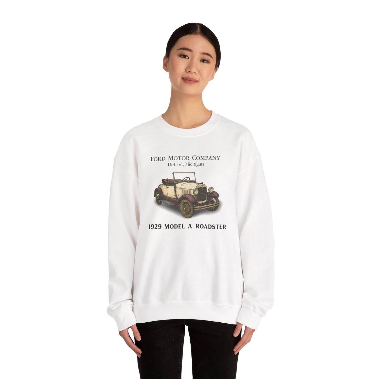 1929 Model A Ford Roadster Sweatshirt – 1929 Classic Car Crewneck