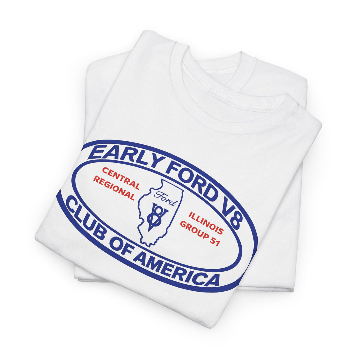 Early Ford V8 Club of America Unisex Heavy Cotton Tee