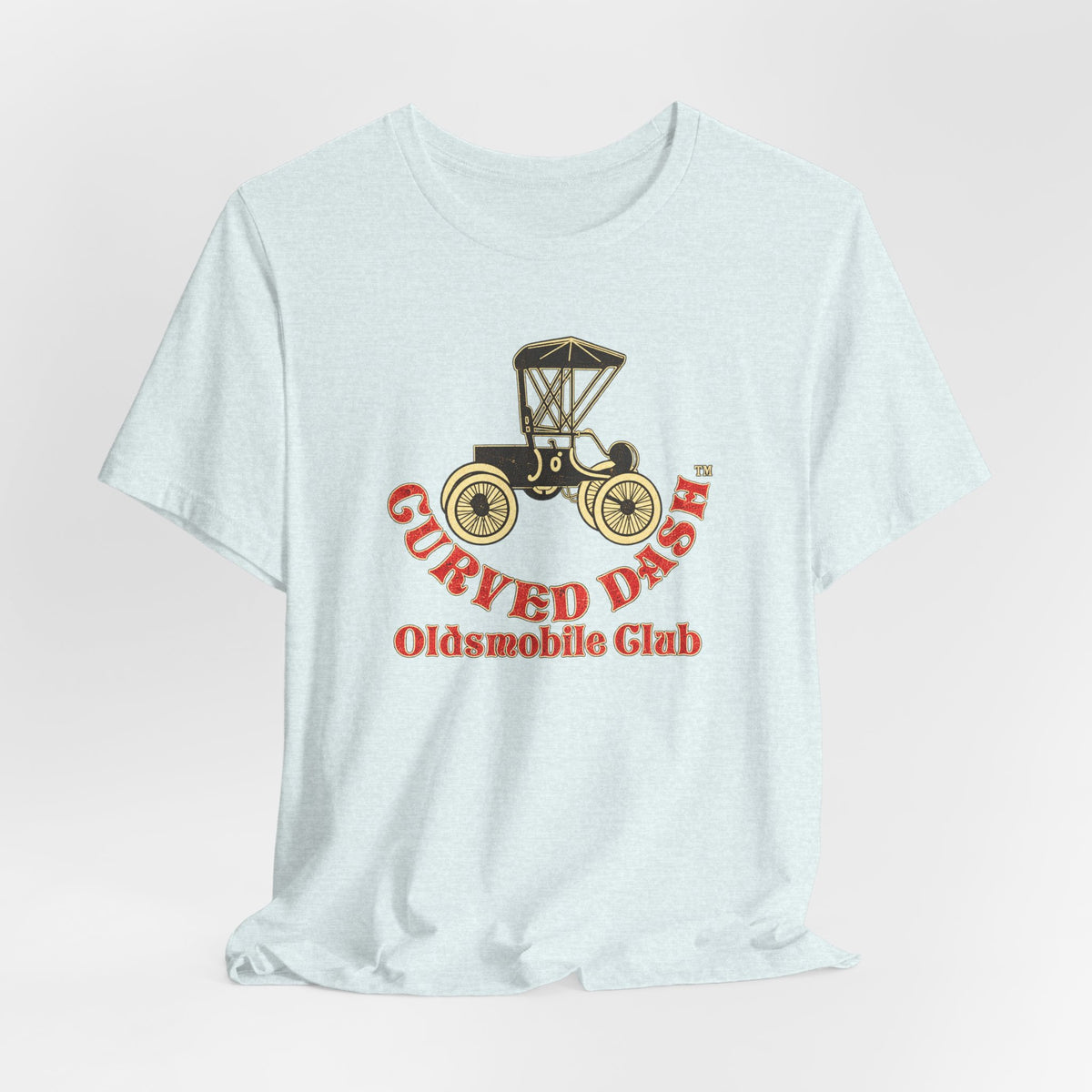 Curved Dash Oldsmobile Club Vintage Car T-Shirt - Unisex Soft Short Sleeve Tee