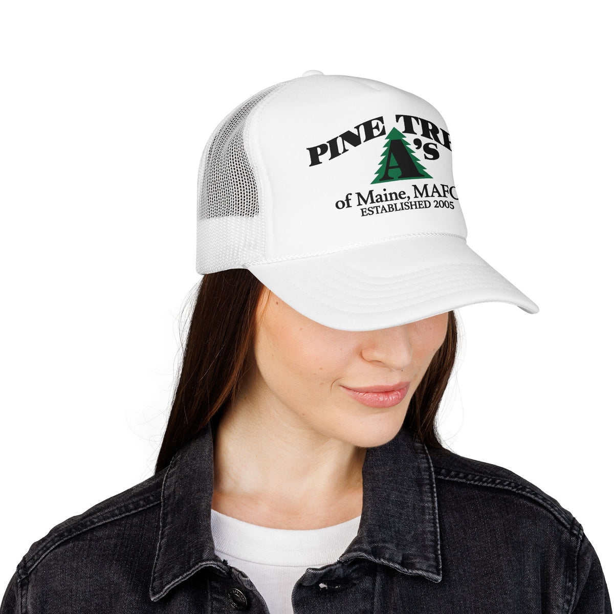 Pine Tree A's of Maine, MAFCA Foam Printed Trucker Hat