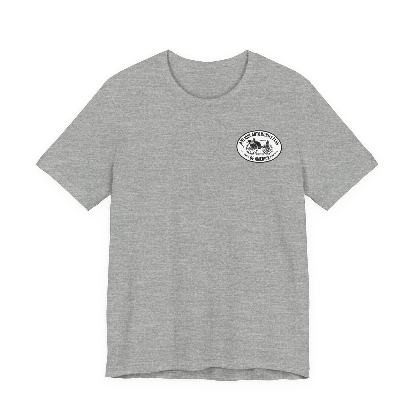 Shenandoah Region AACA Tee — Small White AACA Logo on Front and Large White Shenandoah Region AACA Logo on Back