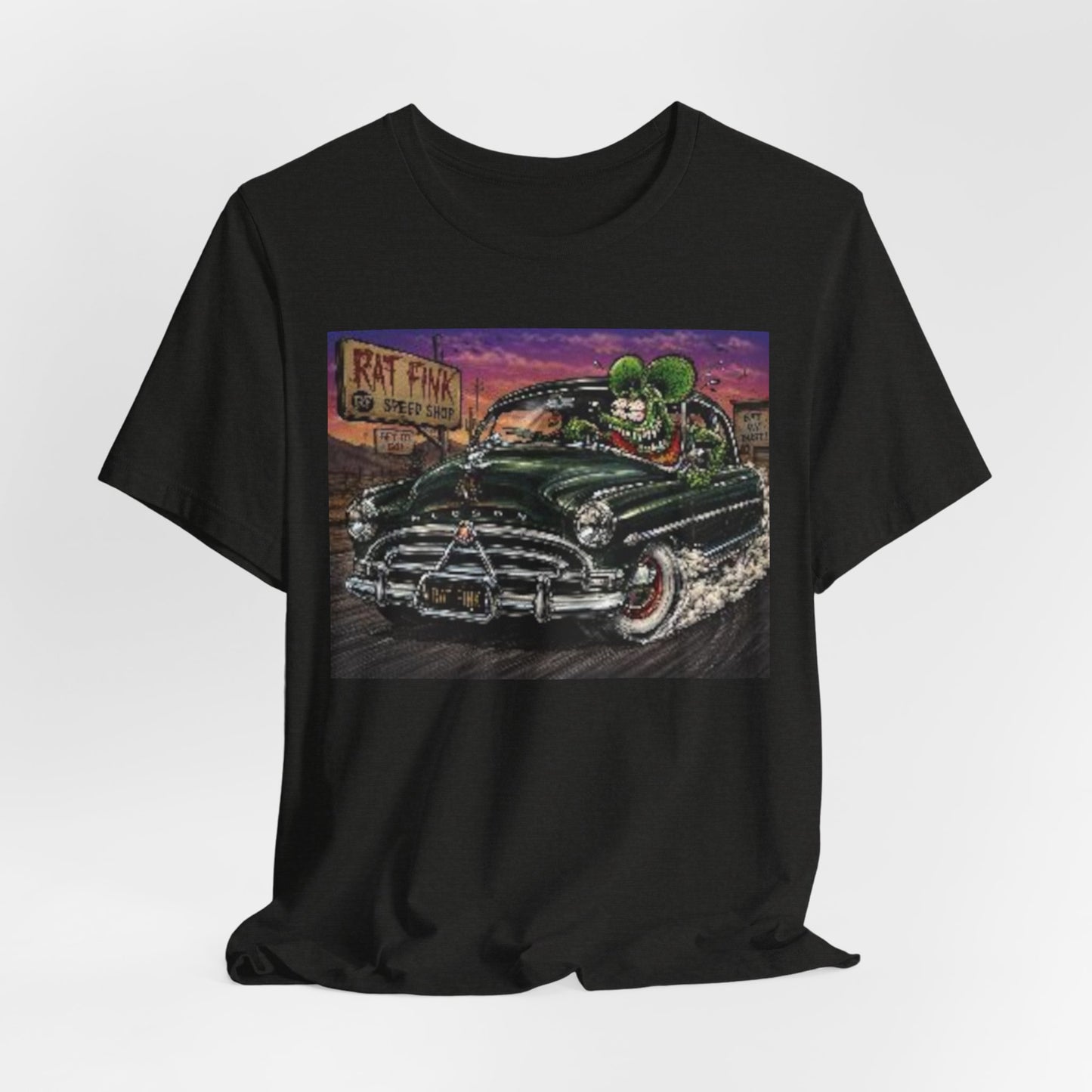 Rat Fink Hudson T‑Shirt — Vintage Kustom Car Graphic Tee