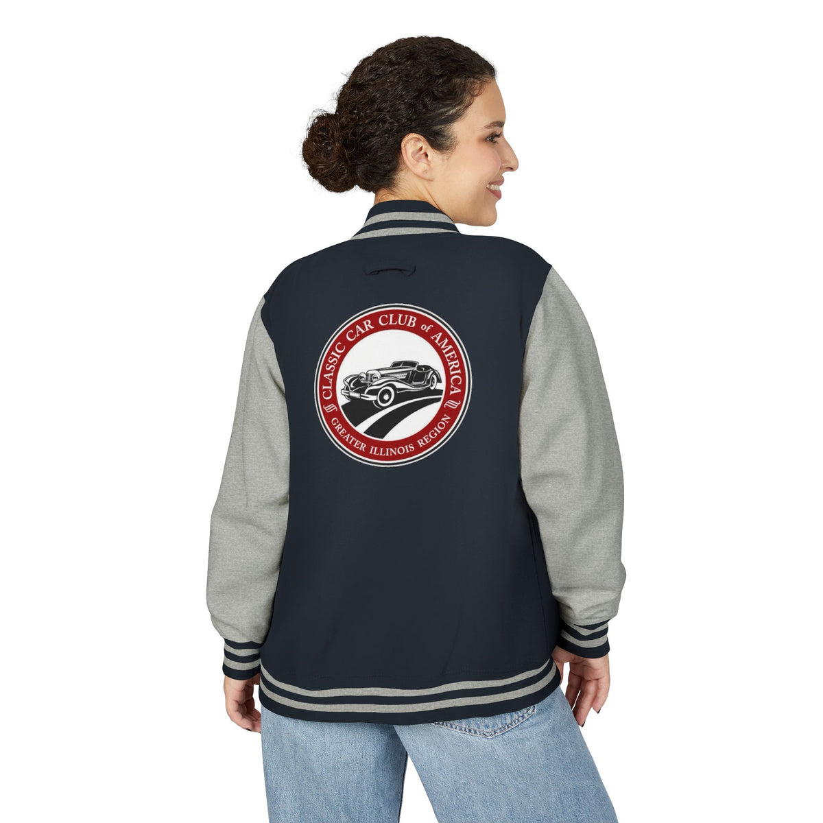 Classic Car Club of America Greater Illinois Region Letterman Jacket - Front and Back Logos