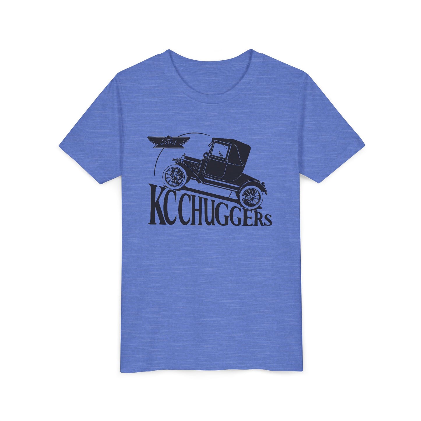 KC Chuggers Vintage Car Youth Tee - Retro Automobile Graphic Shirt