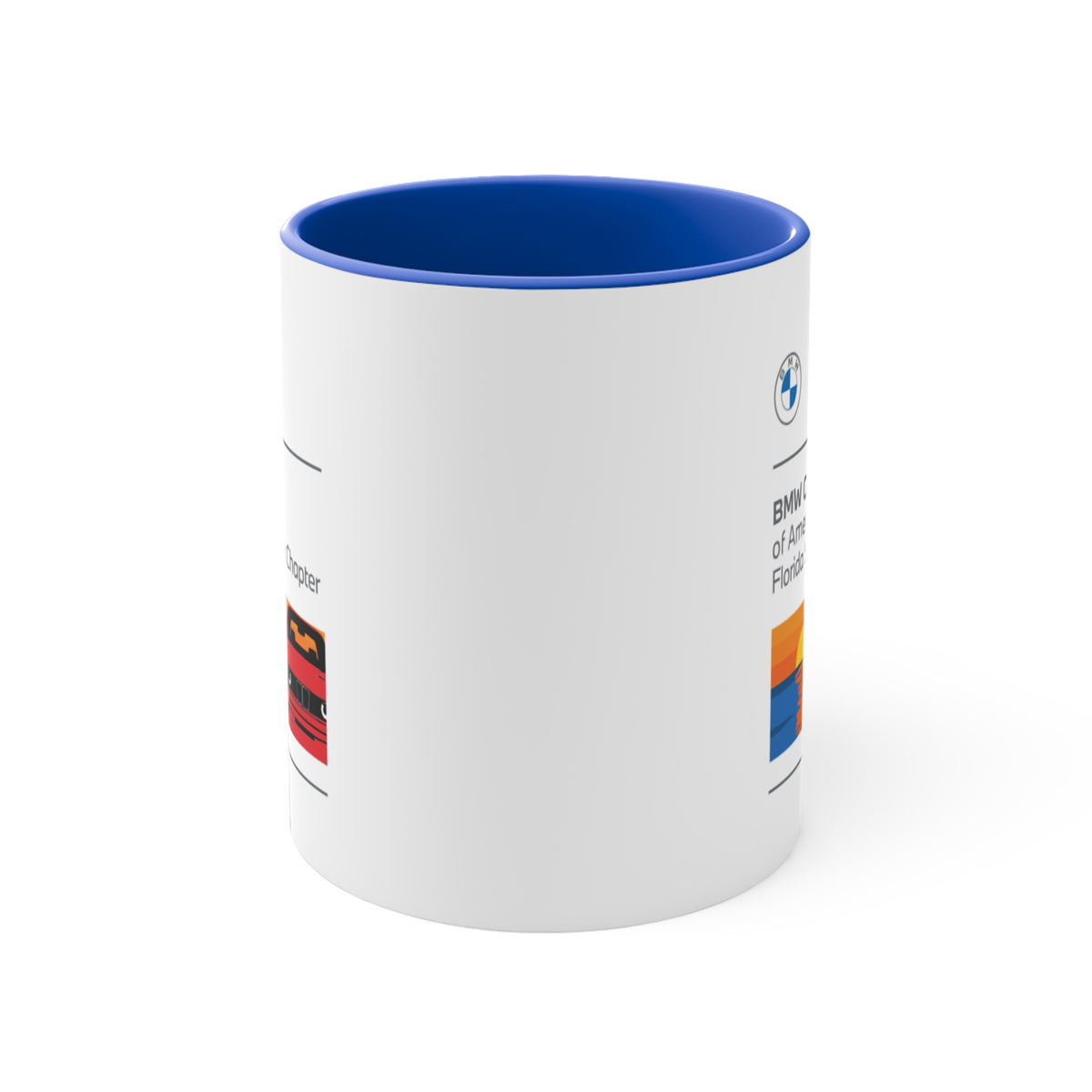 BMW Car Club of America Florida SunCoast Chapter Accent Mug