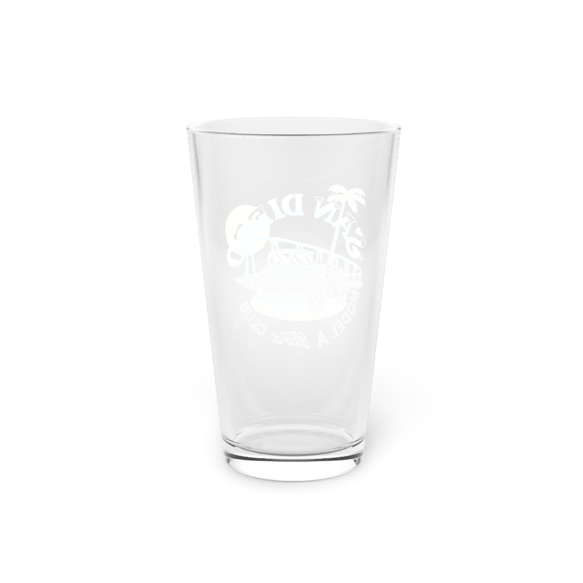 San Diego Model A Ford Club Pint Glass
