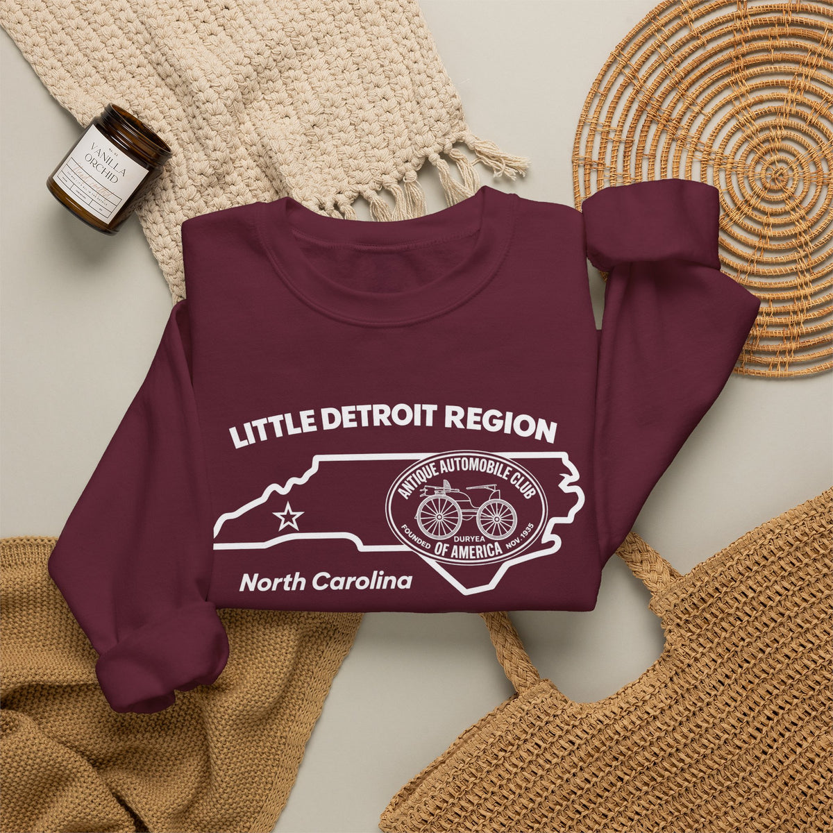 Little Detroit Region North Carolina Unisex Heavy Blend™ Crewneck Sweatshirt