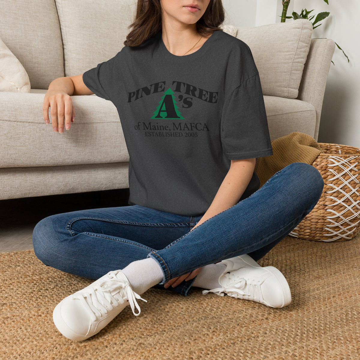 Pine Tree A's of Maine, MAFCA T-Shirt — Unisex Softstyle T-Shirt