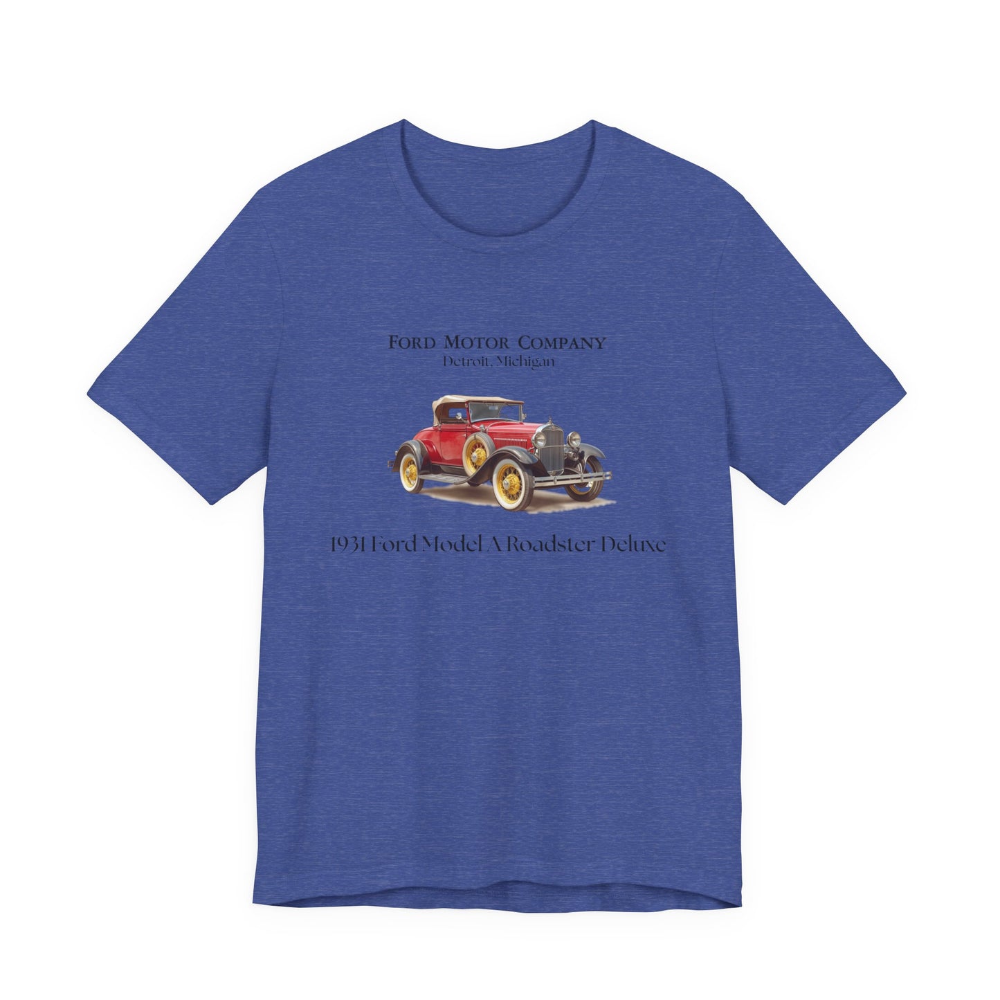 1931 Ford Model A Roadster Deluxe Tee – Classic Automotive Graphic Shirt