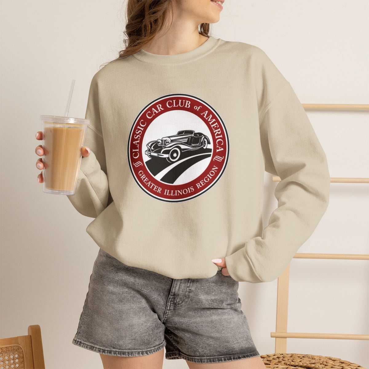 Classic Car Club of America Greater Illinois Region — Unisex Heavy Blend™ Crewneck Sweatshirt