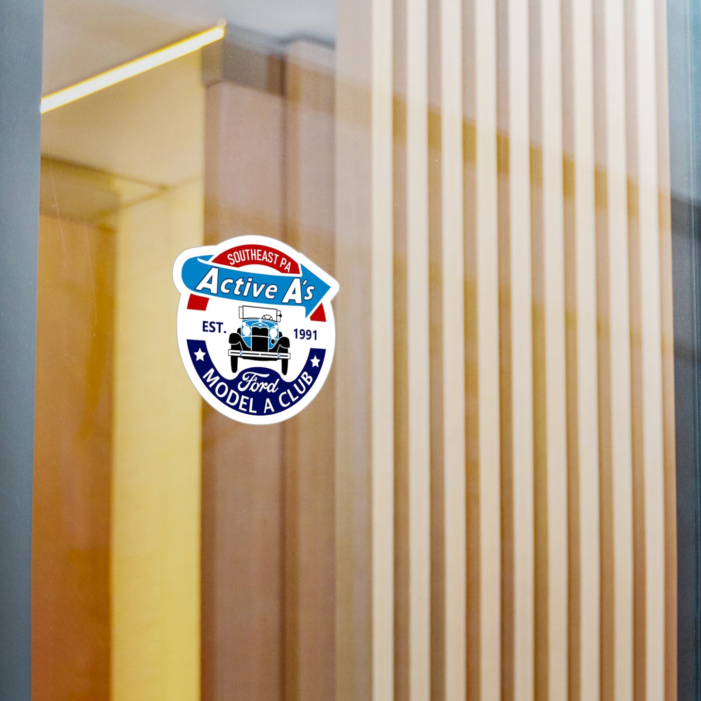 Active A's Ford Model A Club Vinyl Decal — Car Sticker