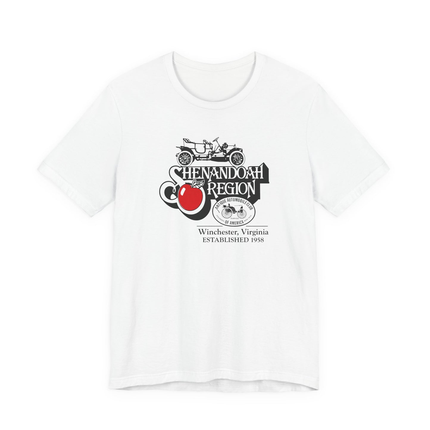 Shenandoah Region AACA Winchester VA Tee — Large Front Logo