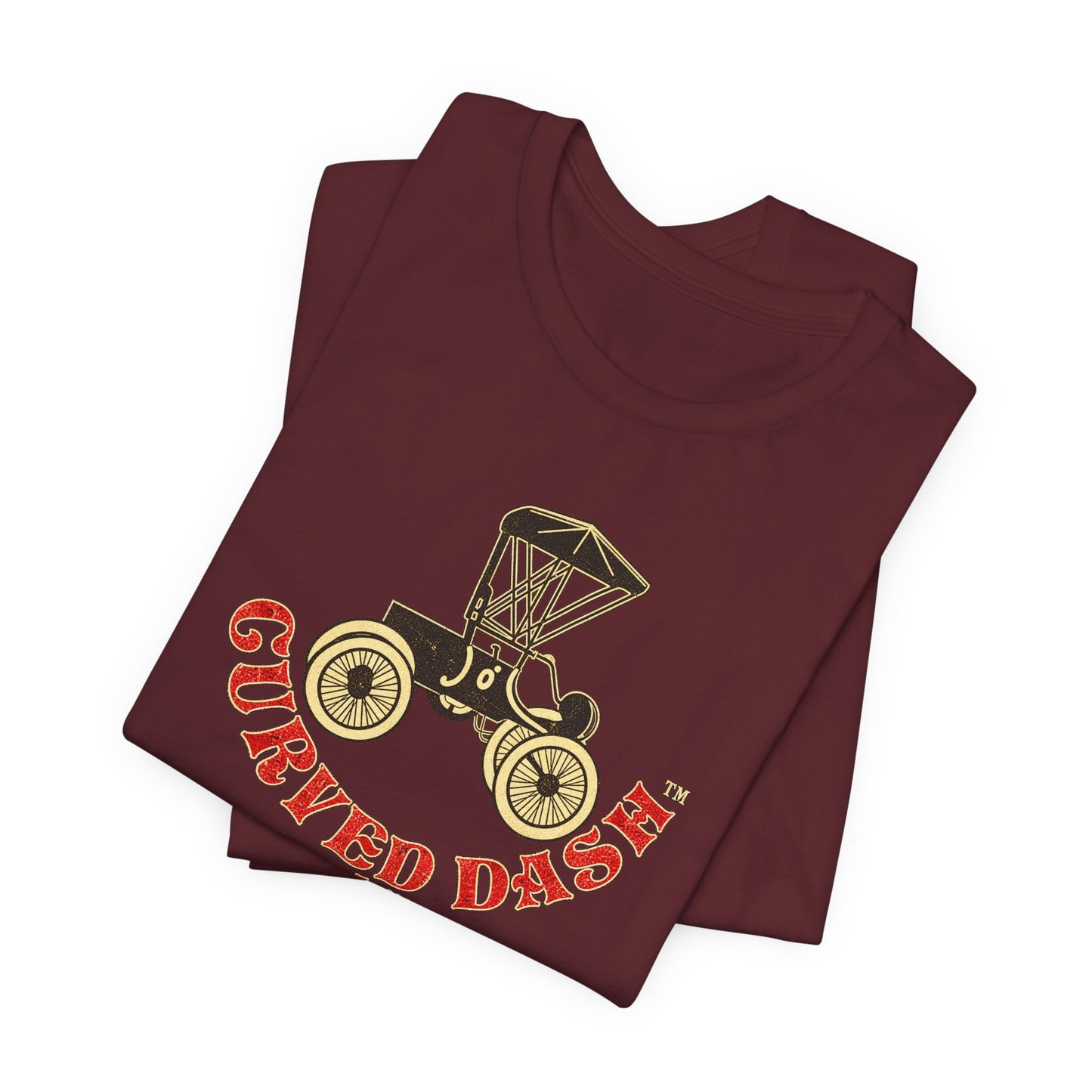 Curved Dash Oldsmobile Club Vintage Car T-Shirt - Unisex Soft Short Sleeve Tee