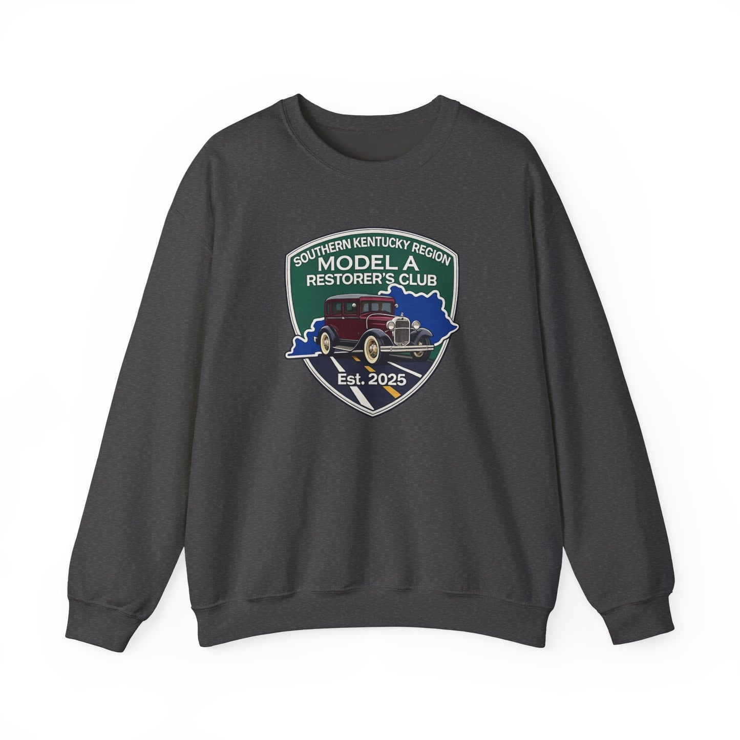 Southern Kentucky Region Model A Restorer's Club Crewneck Sweatshirt — Unisex Heavy Blend™ Gildan Crewneck Sweatshirt