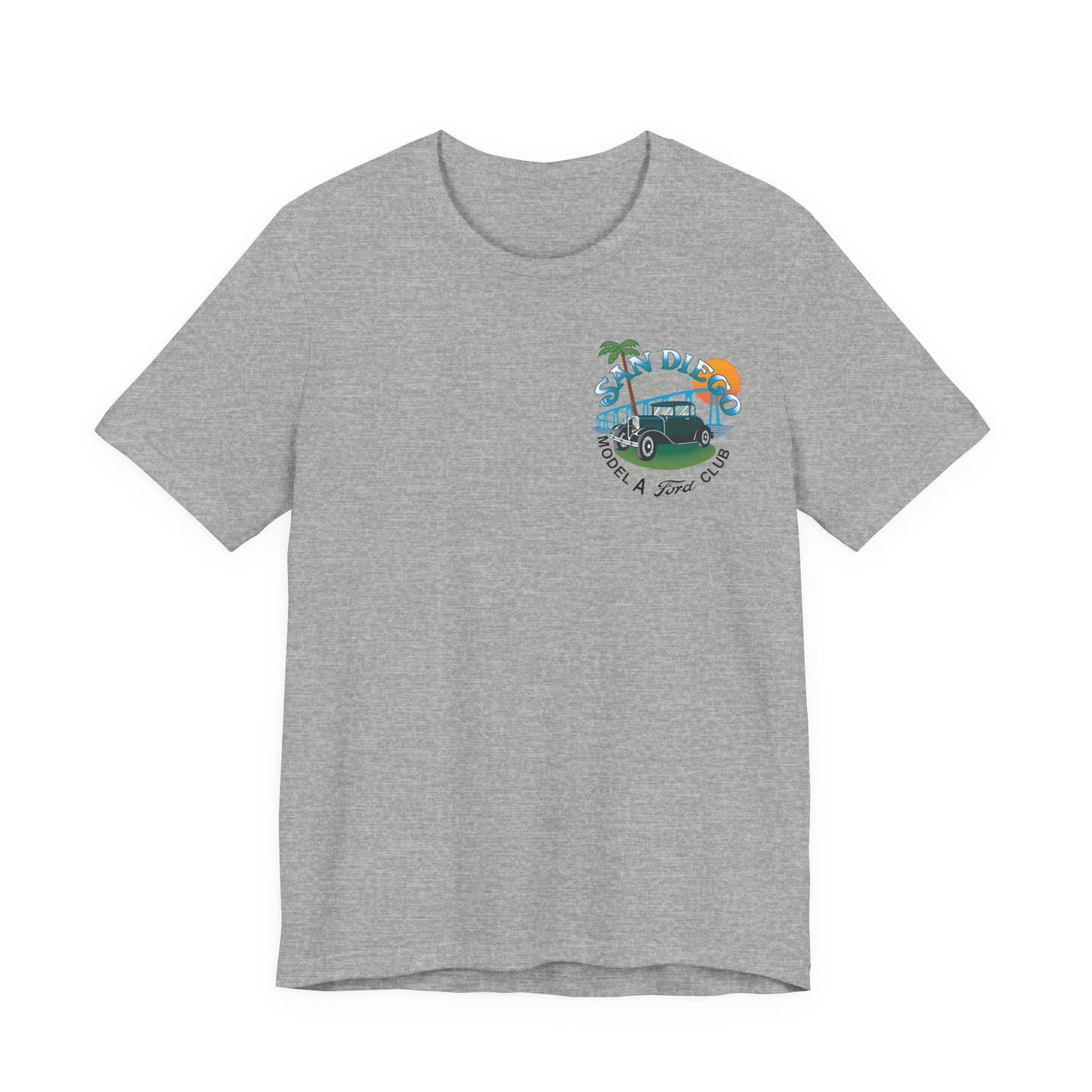 San Diego Model A Ford Club Tee — Vintage Car Sunset Shirt