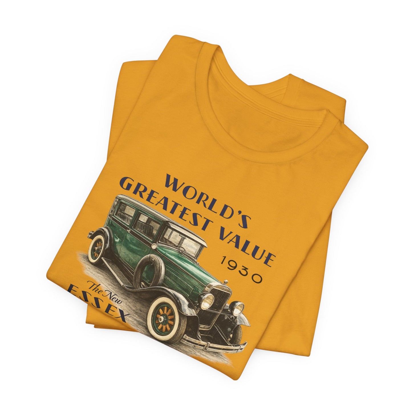 1930 Essex Super-Six T-Shirt — "World's Greatest Value" Classic Auto Tee (JKD)