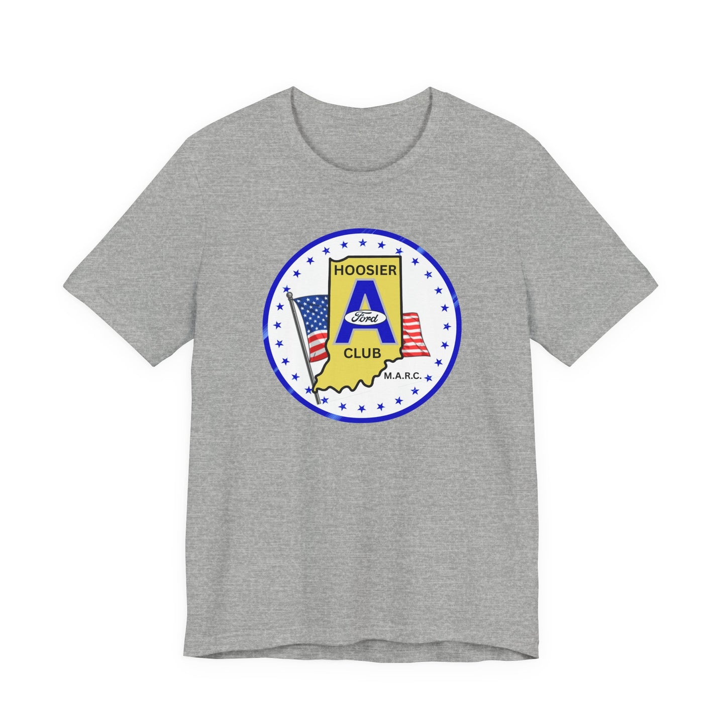 Hoosier A Ford Club Logo Tee — American Flag Indiana Pride T-Shirt