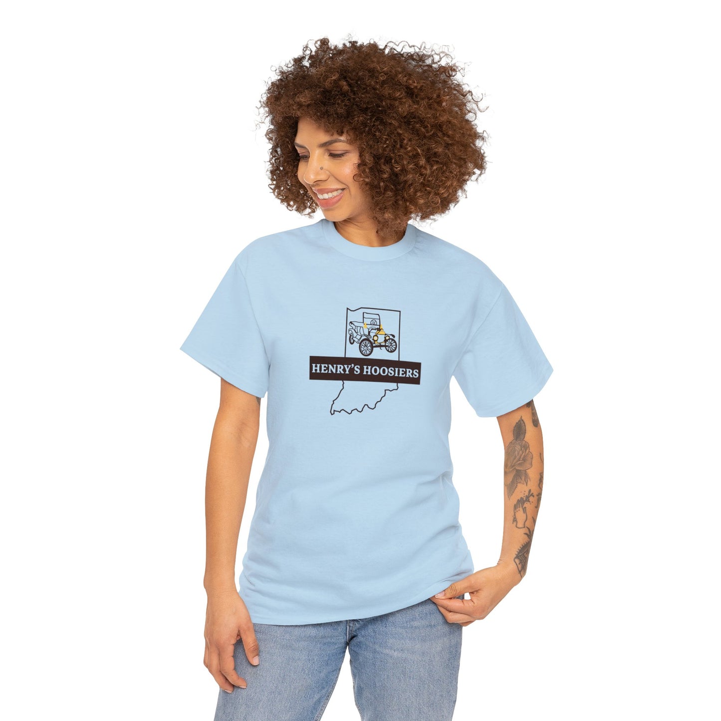 Henry's Hoosiers Model T Club Unisex Heavy Cotton Tee