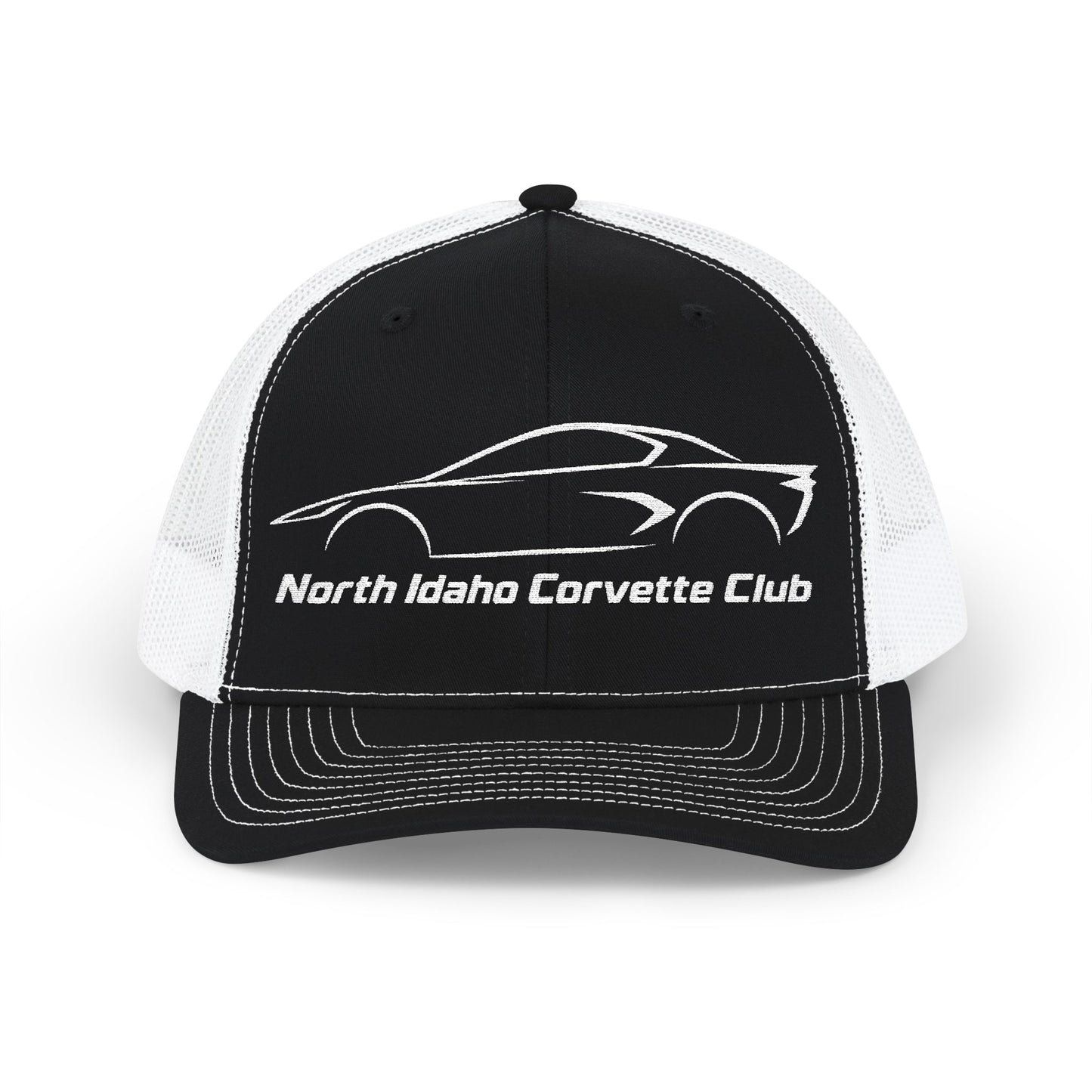 North Idaho Corvette Club Embroidered Snapback Trucker Cap - Richardson · 112