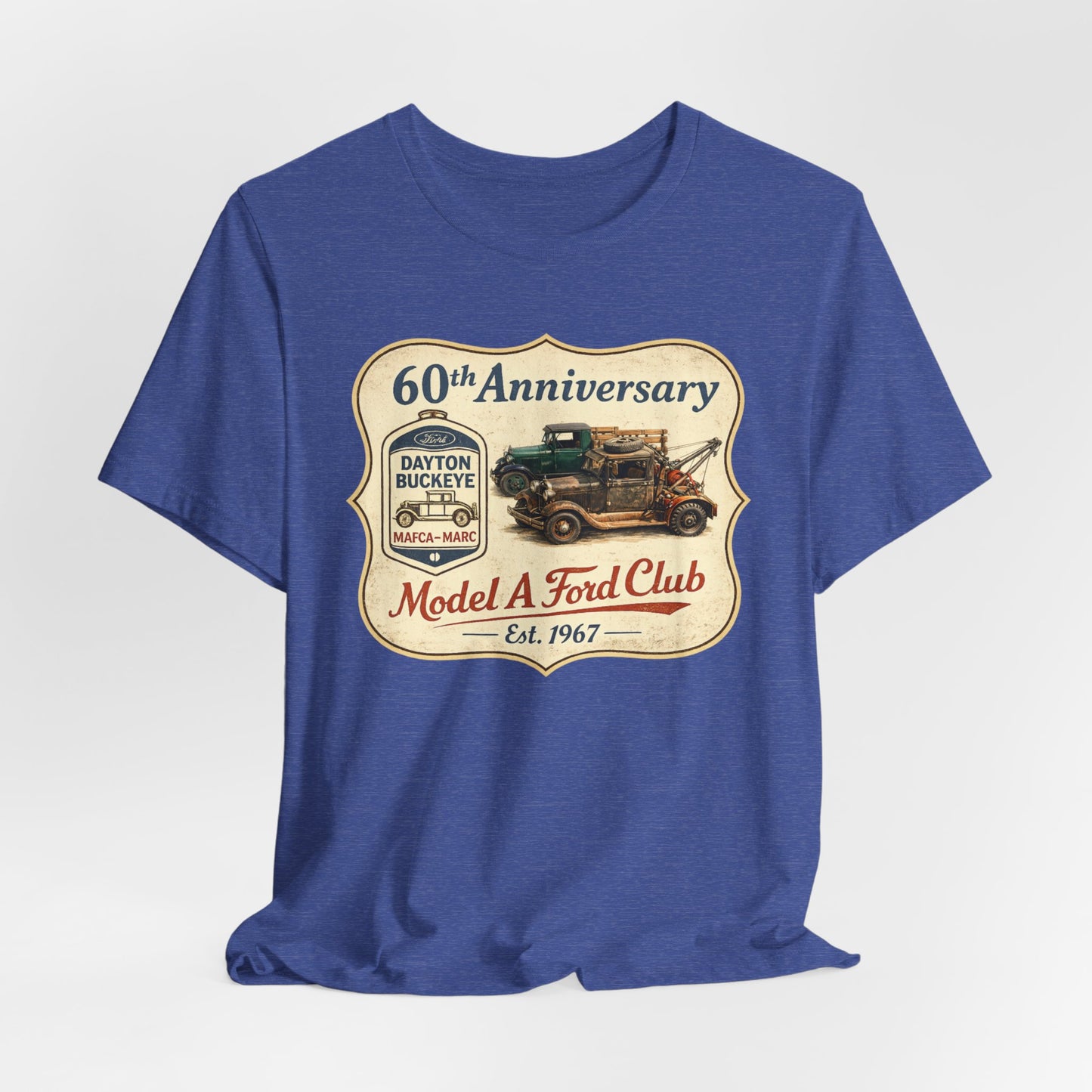 Dayton Buckeye Model A Ford Club 60th Anniversary Tee (JA) - Vintage Classic Truck Shirt