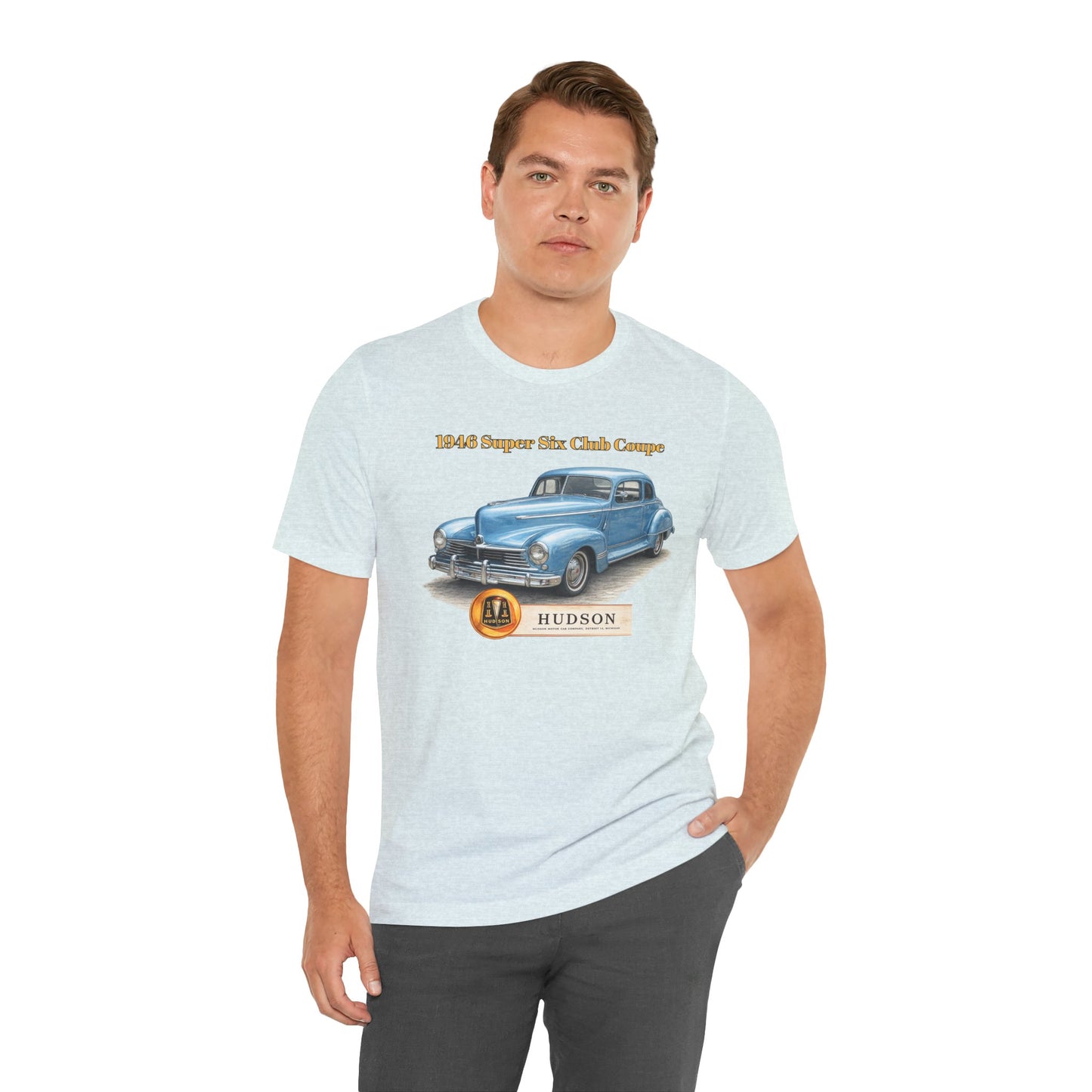 1946 Hudson Super Six Club Coupe T-Shirt – Classic Vintage Car Tee (DE)