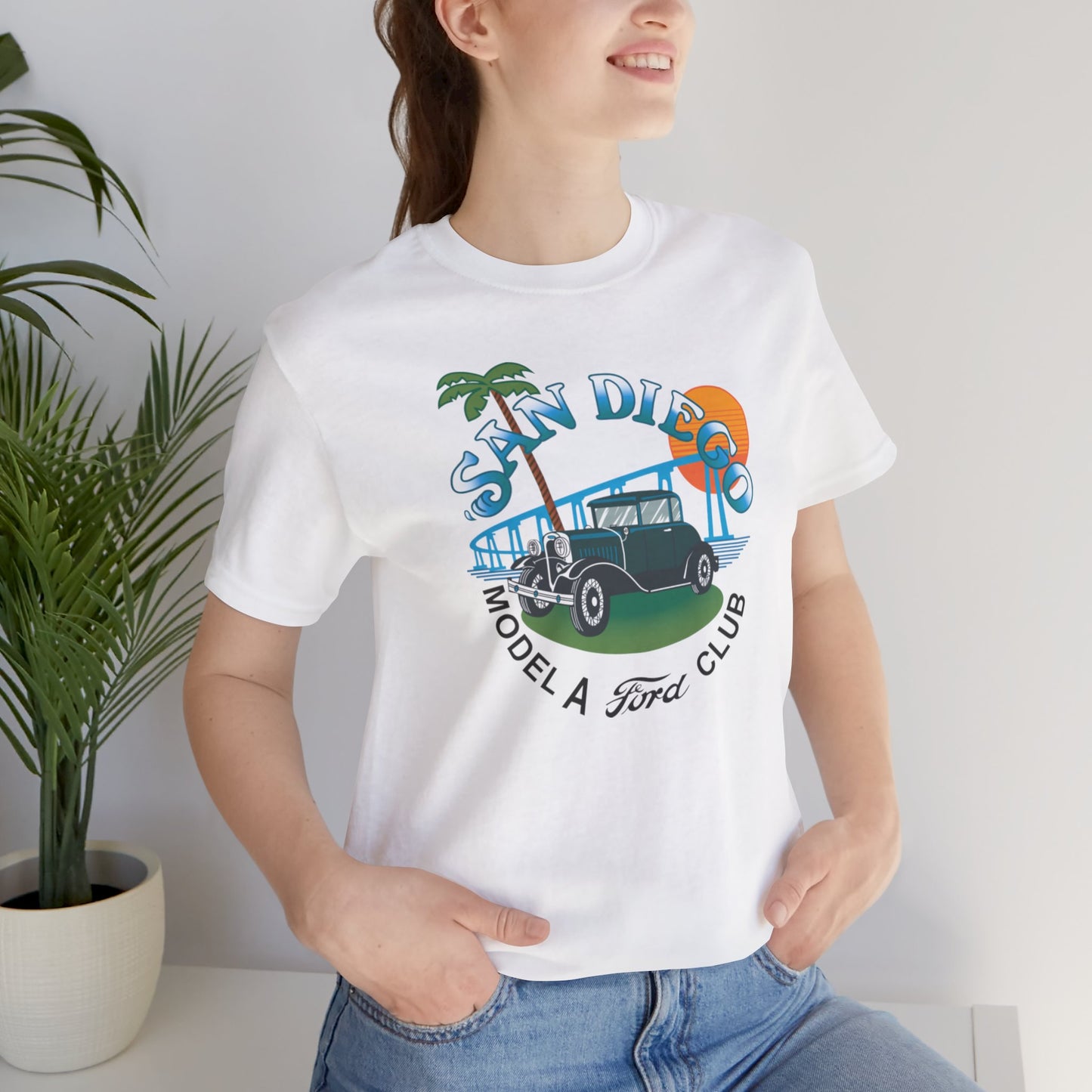 San Diego Model A Ford Club Tee — Large Front Logo