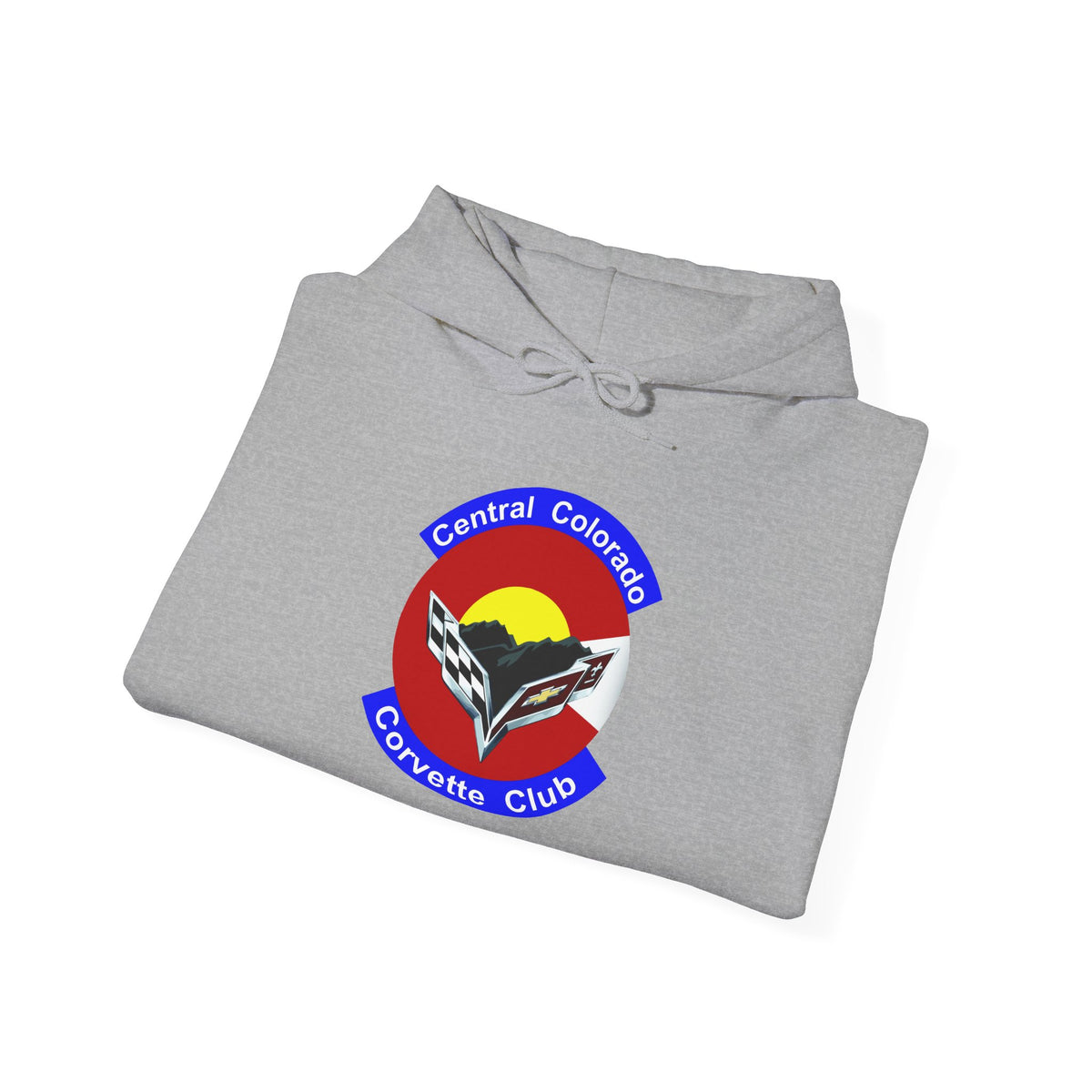 Central Colorado Corvette Club Screen Printed Hoodie Pullover