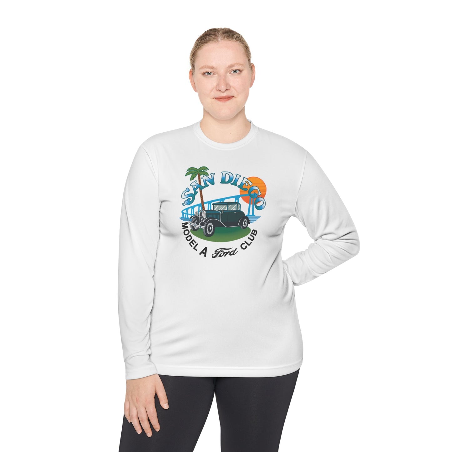 San Diego Model A Ford Club — Unisex Lightweight Long Sleeve Tee