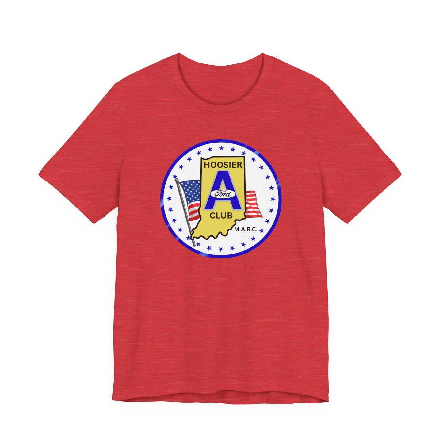 Hoosier A Ford Club Logo Tee — American Flag Indiana Pride T-Shirt