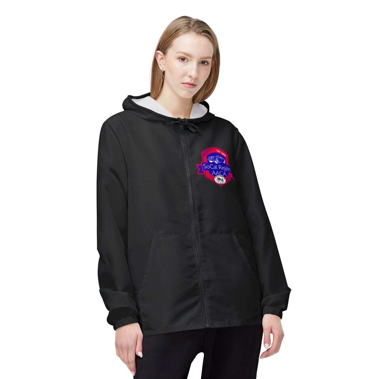 SoCal Region AACA Stylish Windbreaker Jacket, Lightweight Outerwear, Athletic Jacket, Casual Jacket, Perfect for Touring