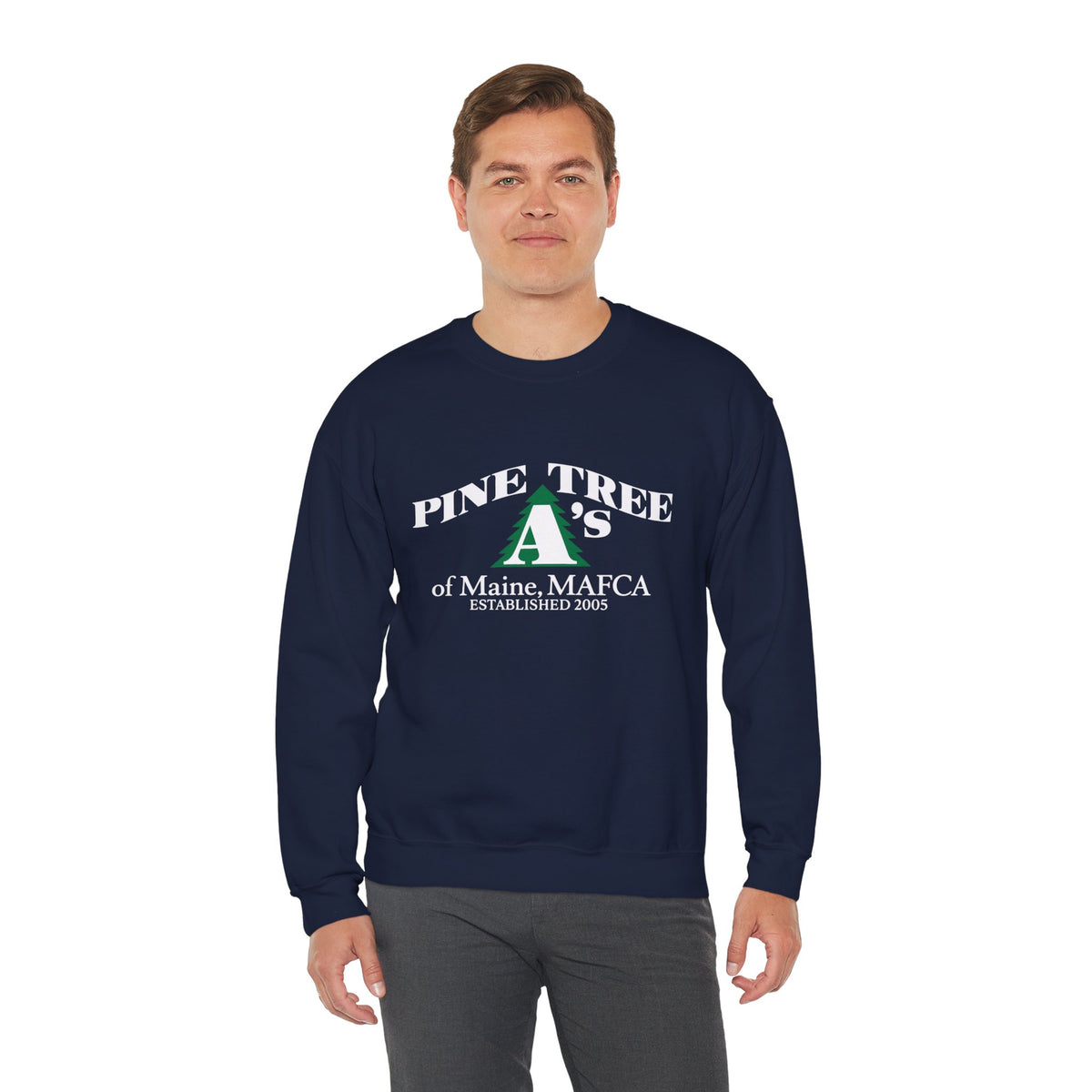 Pine Tree A's of Maine, MAFCA — Unisex Heavy Blend™ Crewneck Sweatshirt